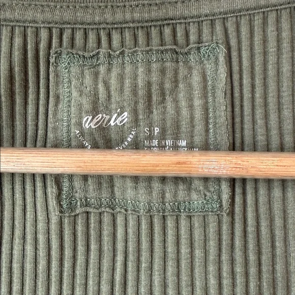 Aerie Essential Henley Layering Long Sleeve T-Shirt - Picture 4 of 6